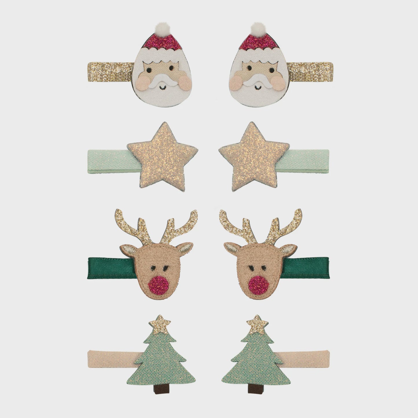 Santa & Rudolph Mini Clips