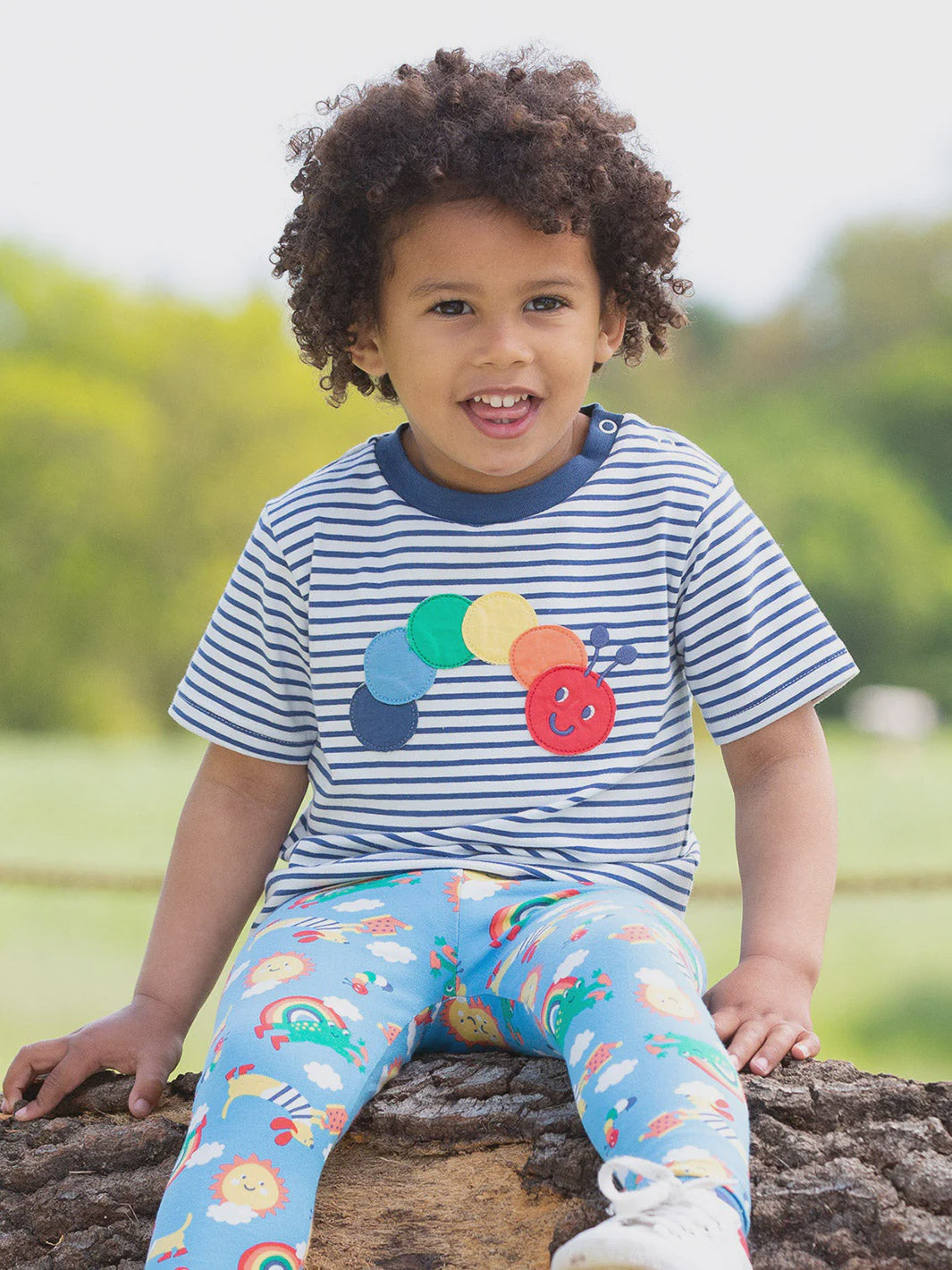 Rainbow Caterpillar T-Shirt (GOTS)