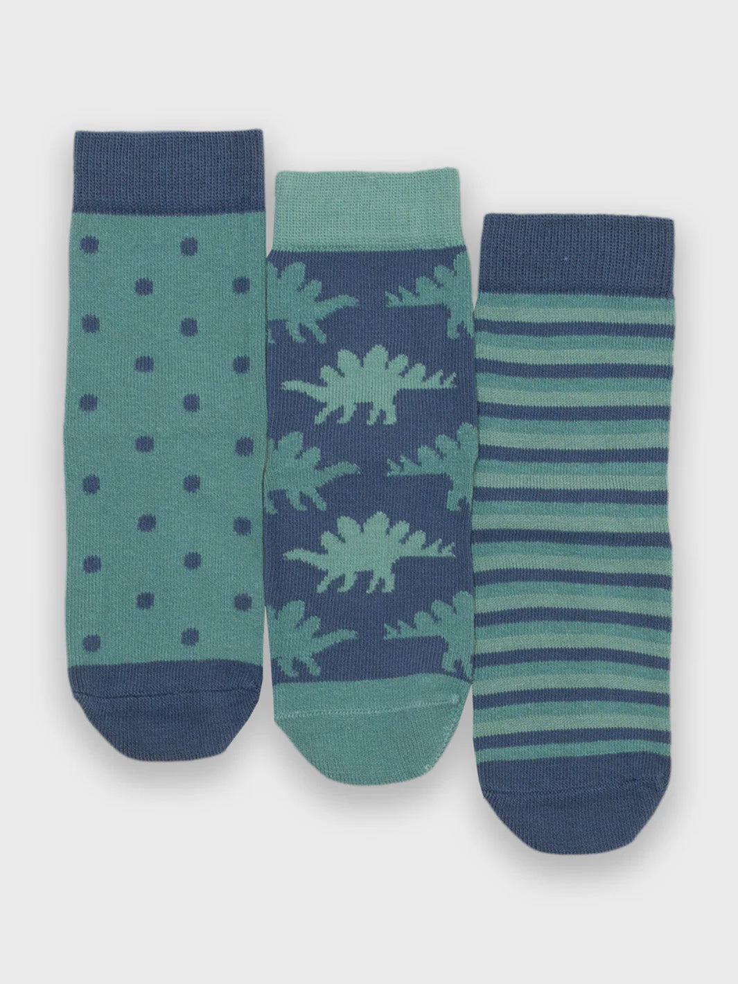 Dino Socks (GOTS) Blue