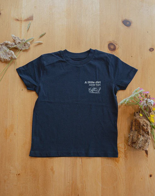 T-Shirt - A Little Dirt - French Navy