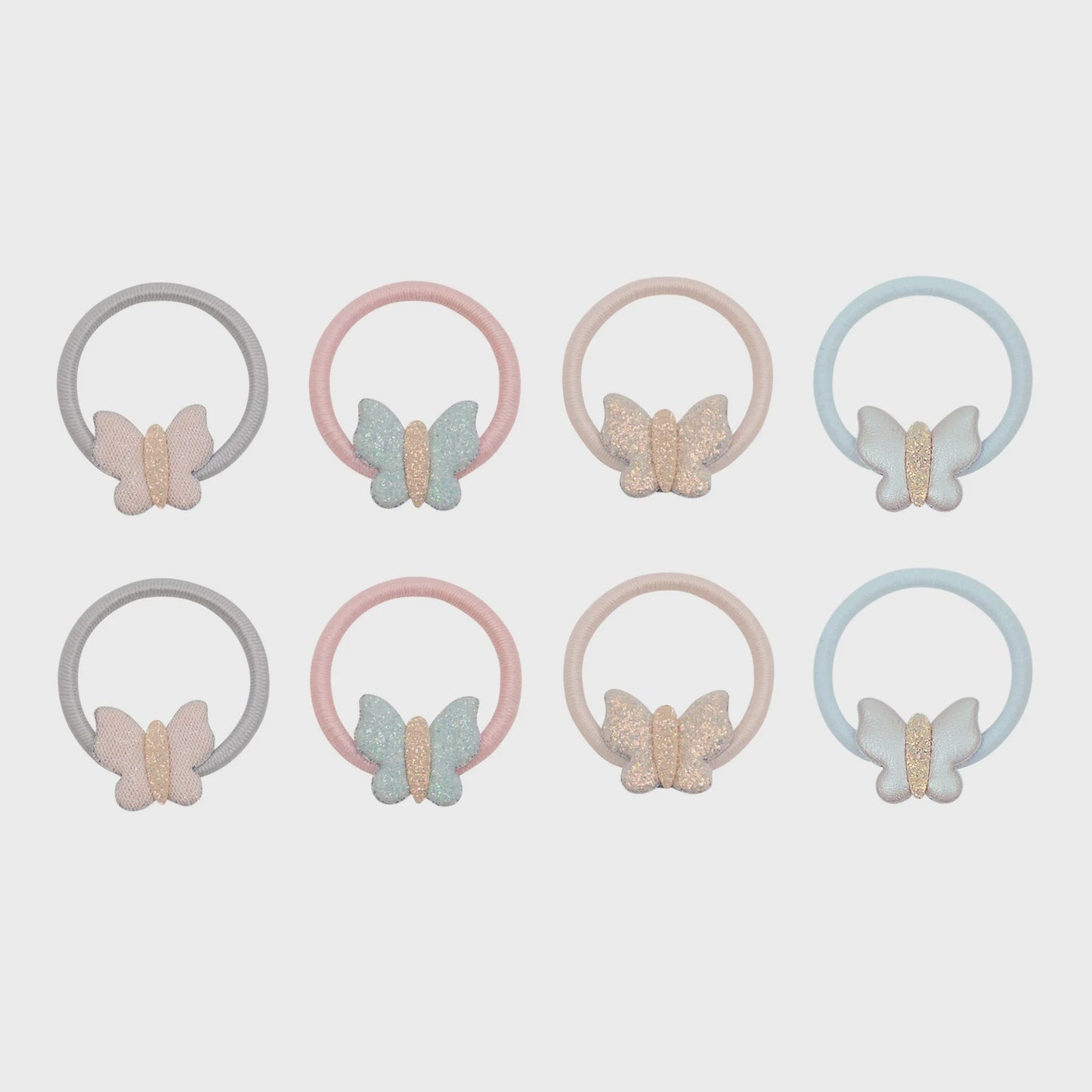 Butterfly Mini Hair Ties - Pastels
