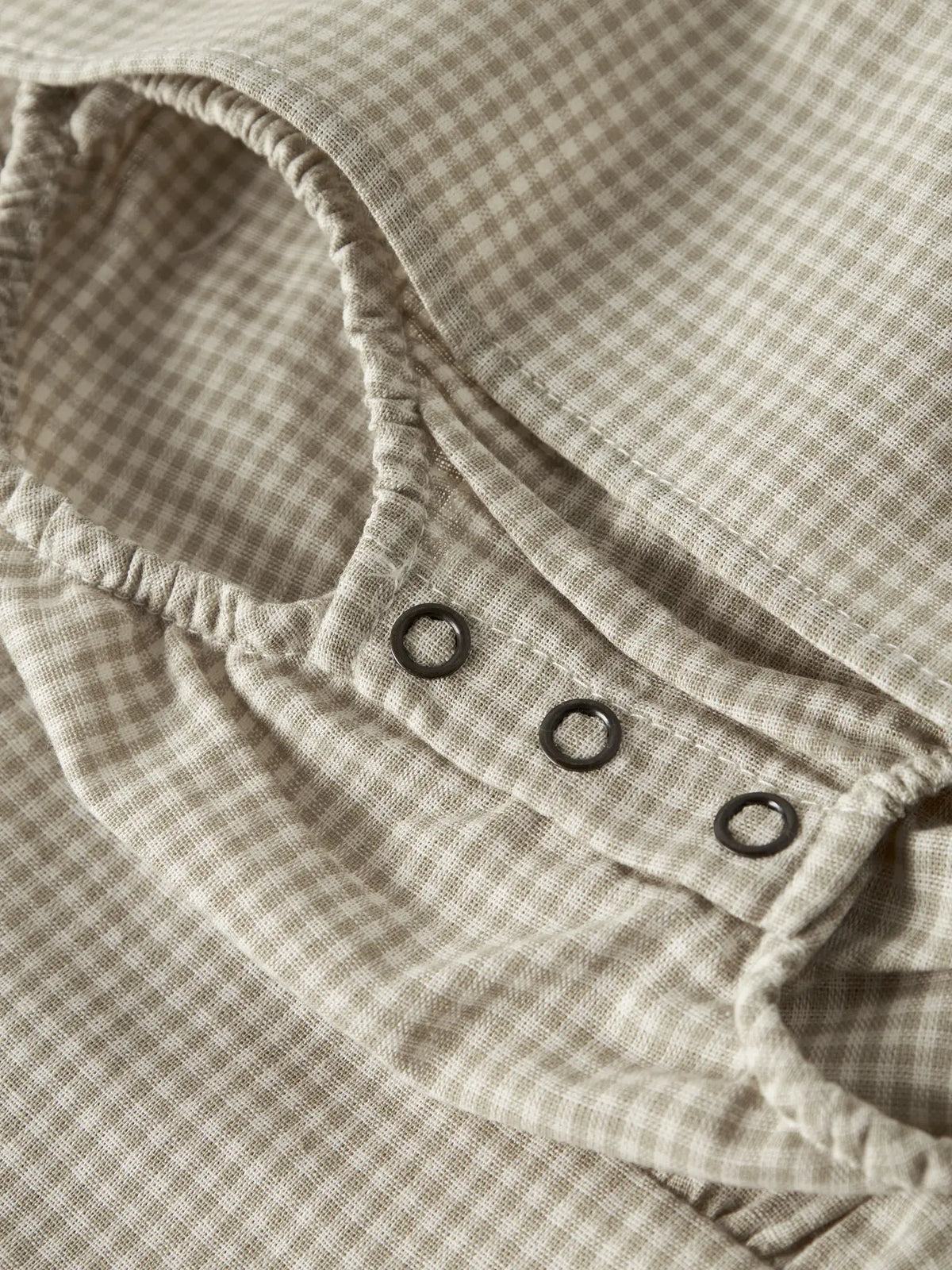 Checked Dress - Moss Gray