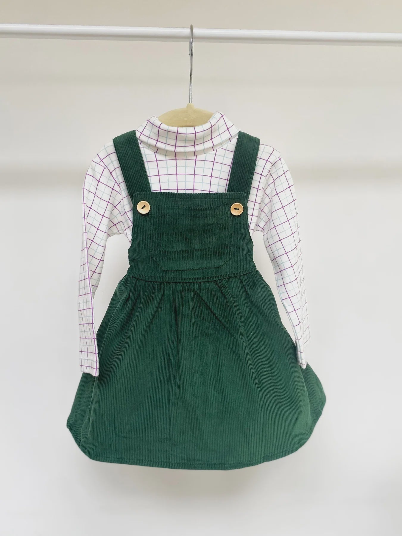 Corduroy Pinafore Dress