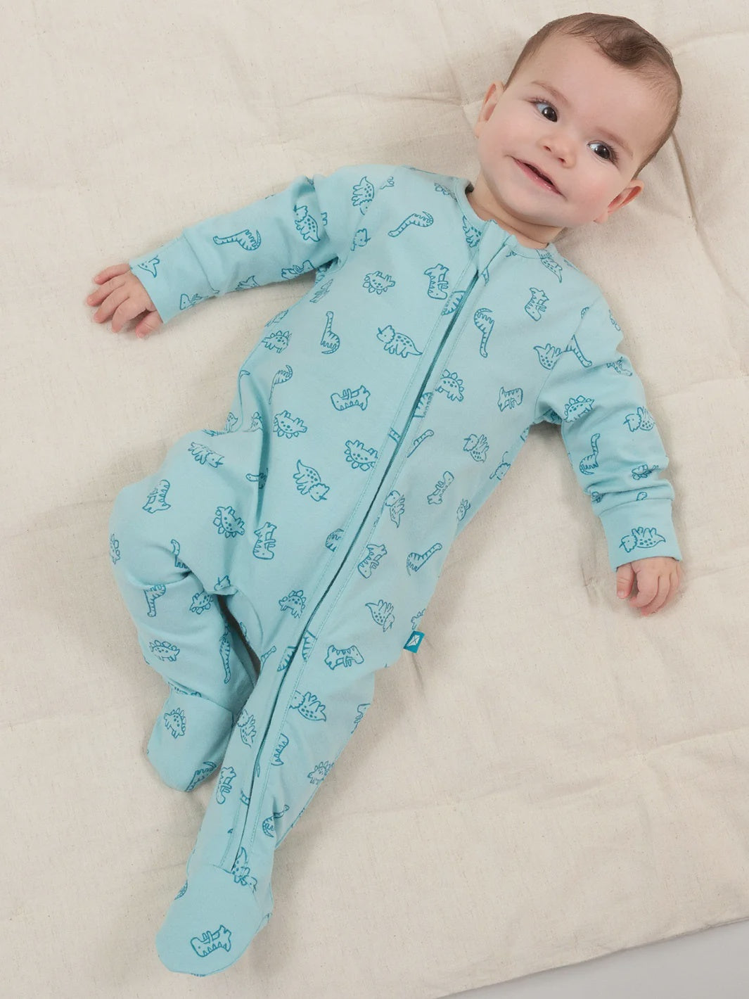 Diddy Dino Sleepsuit (GOTS)