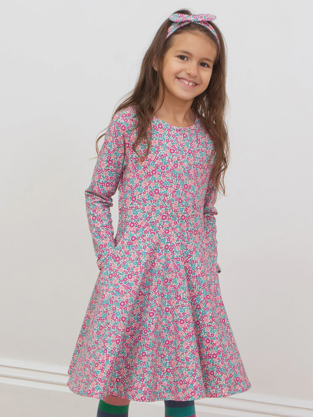 Ditsy Tales Skater Dress (GOTS)