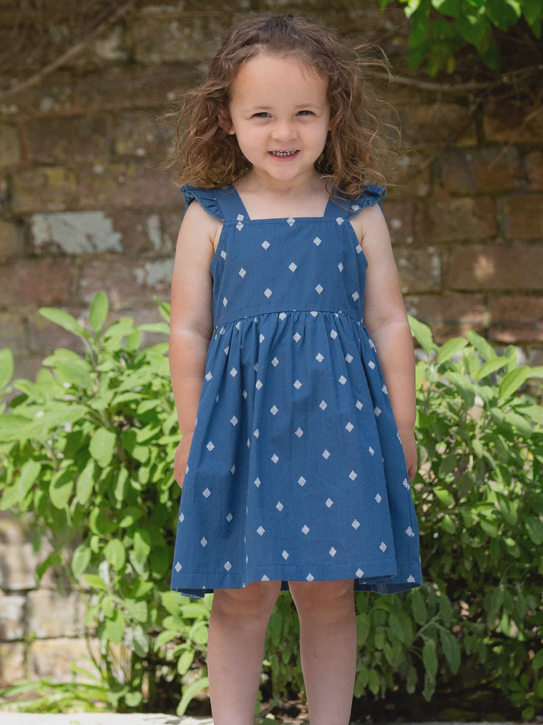 Dobby Diamond Dress (GOTS)
