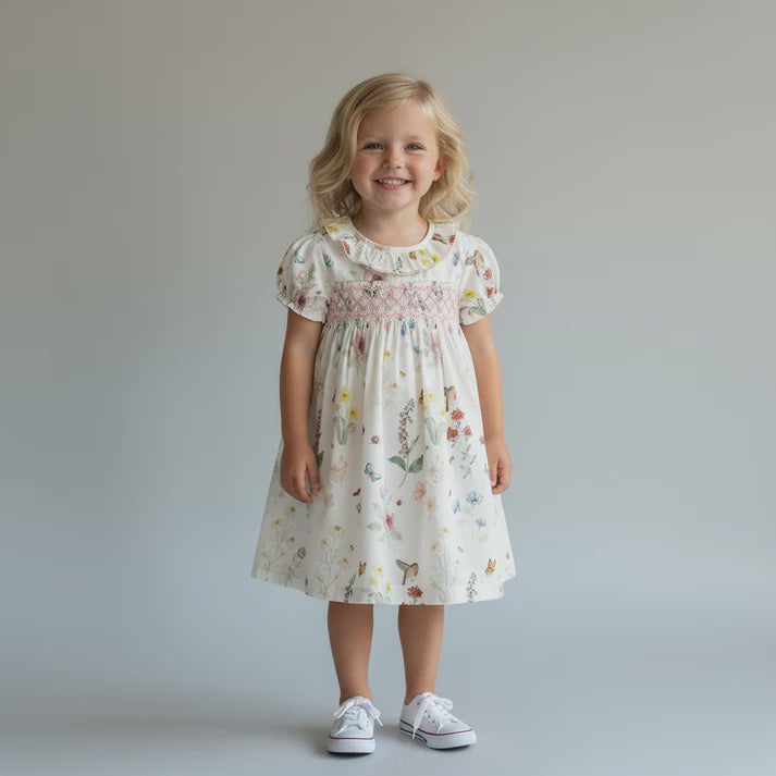 English Garden Smocked Dress