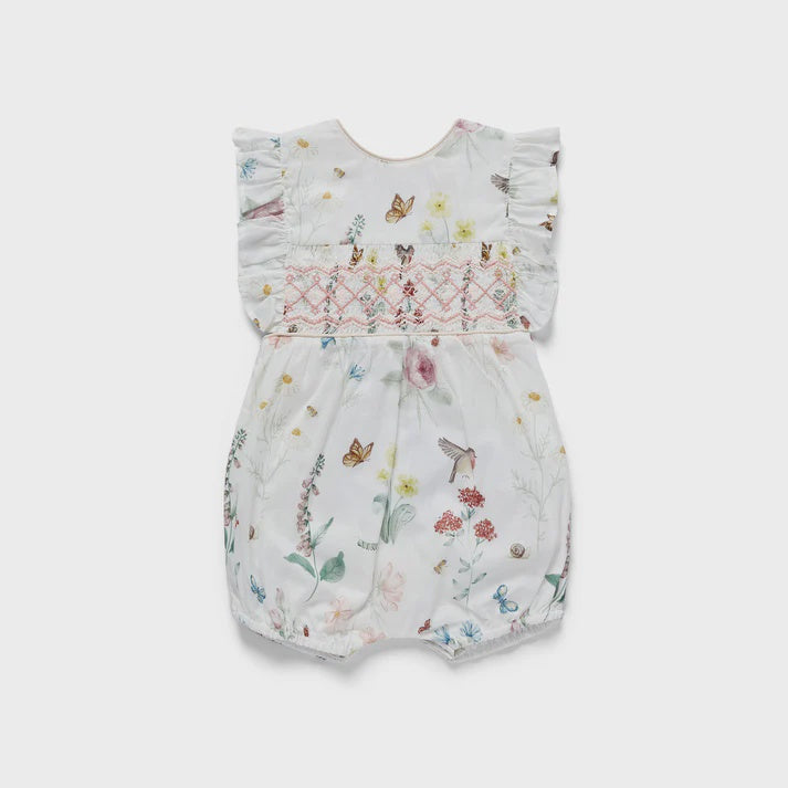 English Garden Smocked Romper