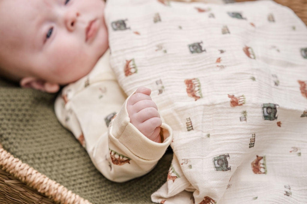 Baby Muslin 4 pack - Country Print