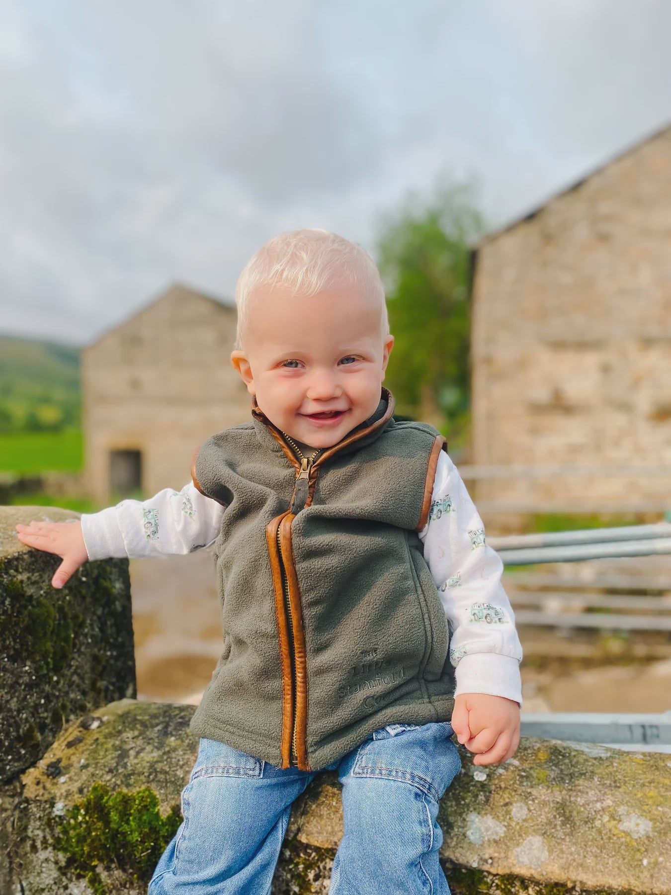 Mini Fleece Gilet - Burgundy, Navy and Forest Green