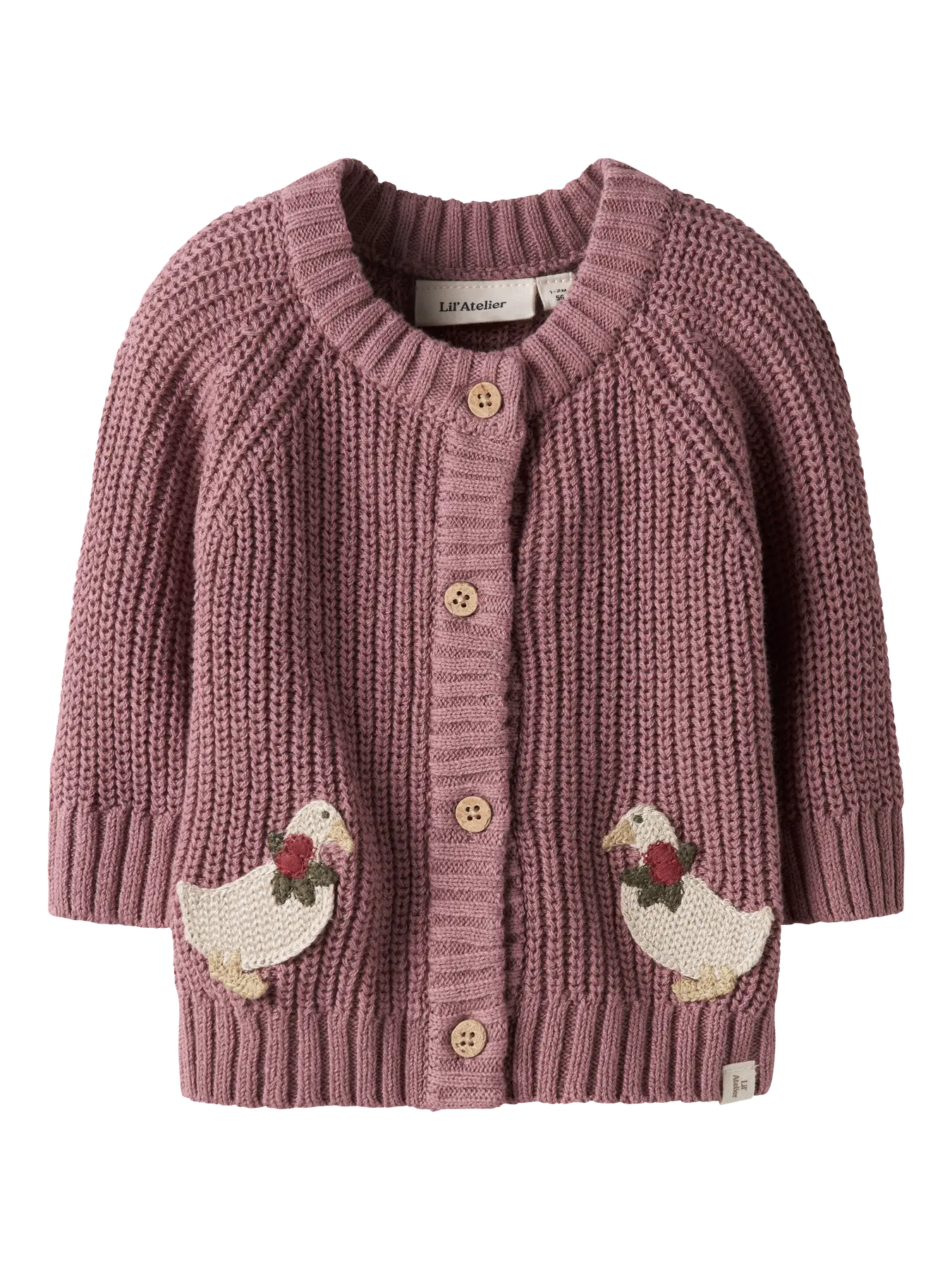 Little Goose Cardigan - Rose
