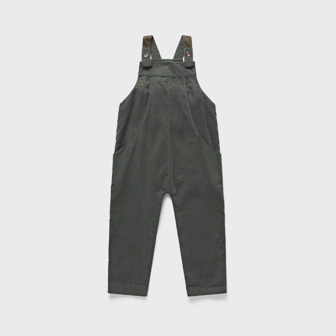 Khaki Green Cord Dungarees