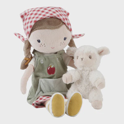 Cuddle Doll 35cm - Farmer Rosa with Sheep