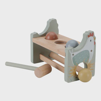 Pounding Bench with Rolling Balls - Little Farm