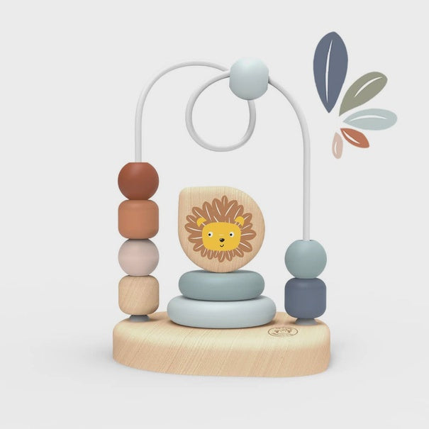 Lion Wooden Bead Maze