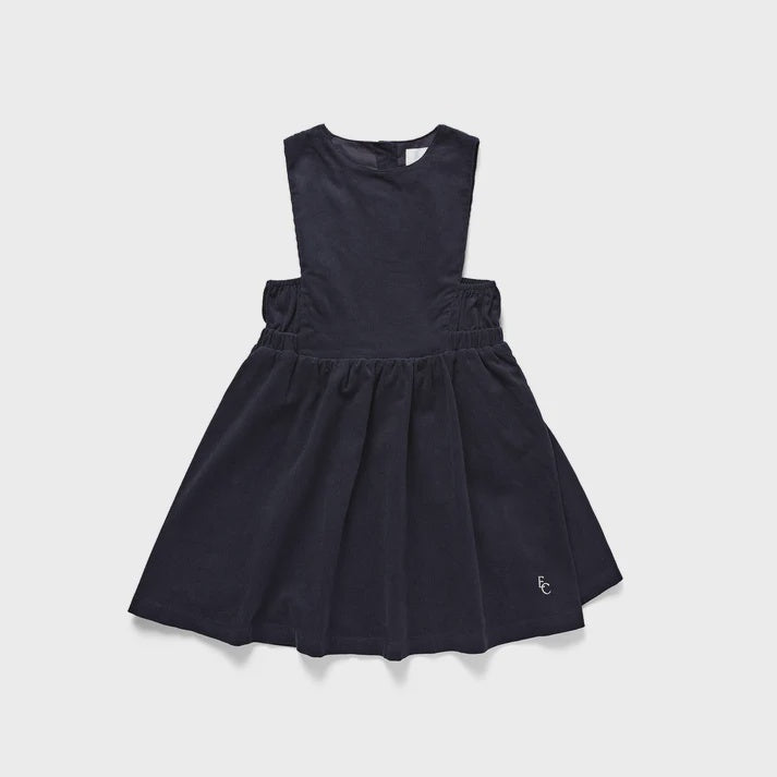 Corduroy Dress - Navy Blue