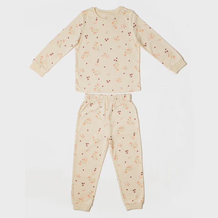 Organic Cotton Pyjamas - Horseshoe Floral