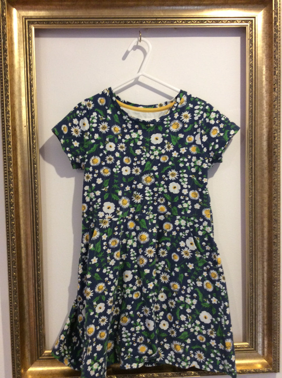 Pre-loved Kite Navy Flower Dress 6y