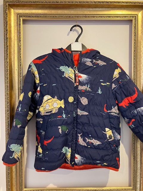 Pre-loved Boden Submarine Reversible Padded Jacket 4-5y