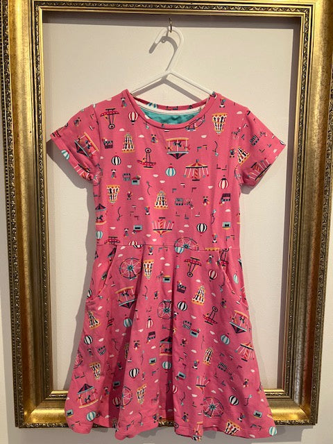 Pre-loved Kite Pink Funfair Dress 7y