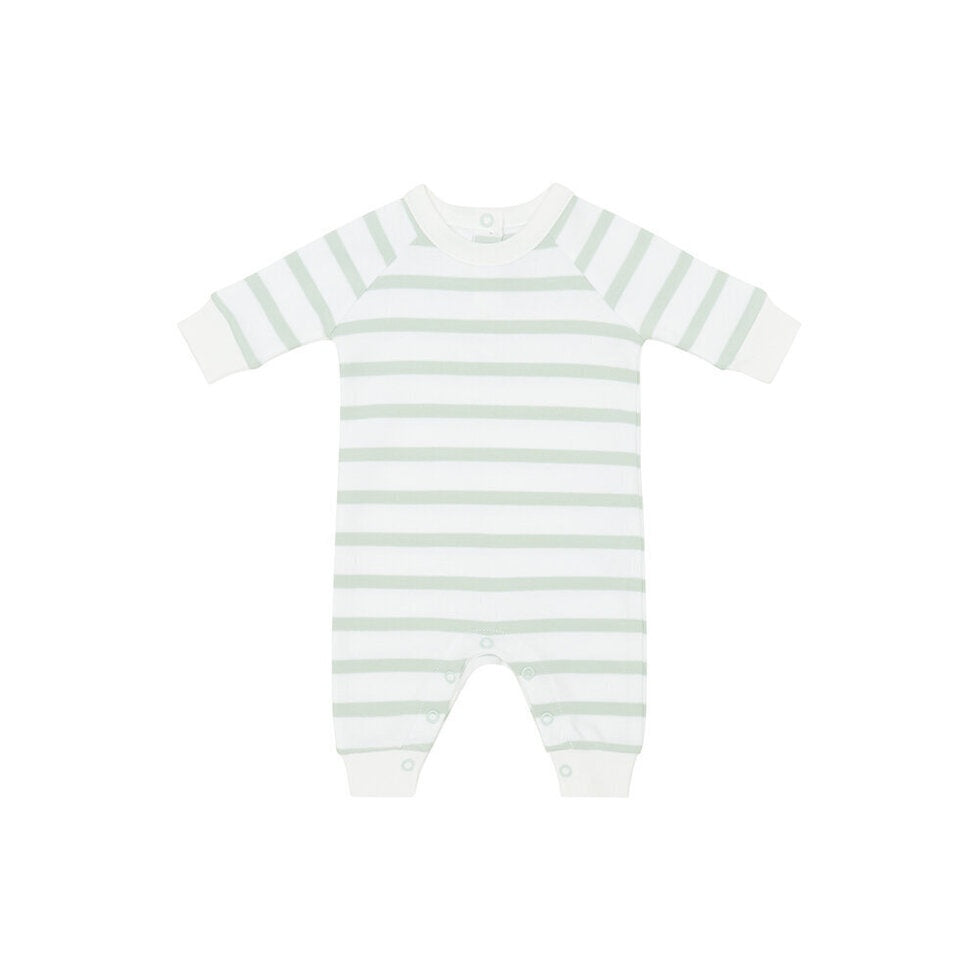 Powder Blue & White Breton Striped -All- in -one