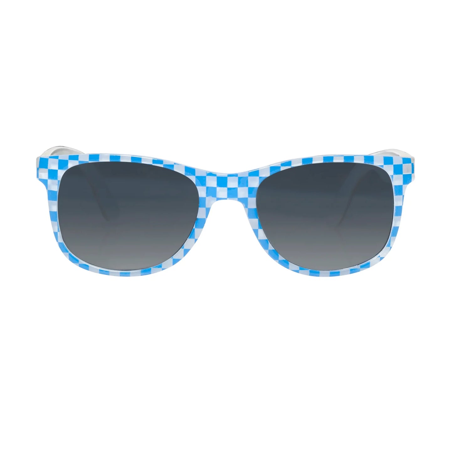 Retro Racing Check Sunglasses