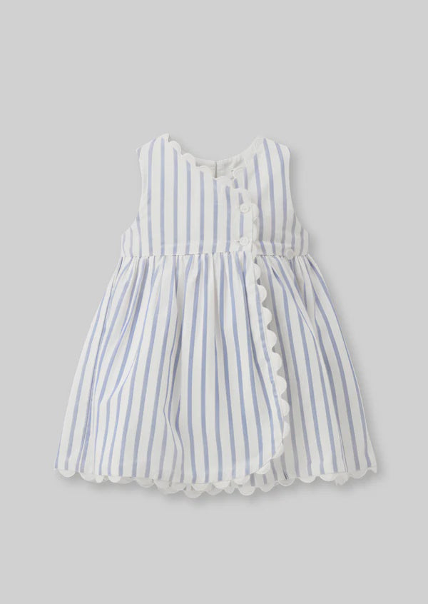 Striped Scalloped Dress