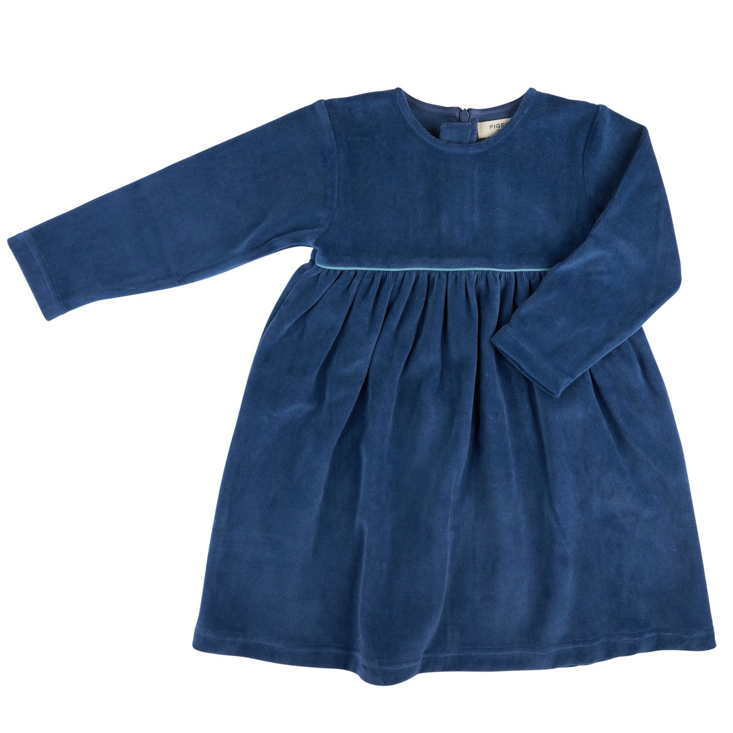 Velour Party Dress - Night Blue