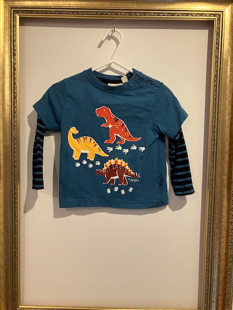 Pre-loved JoJo Dino Jade T-Shirt 6-12m
