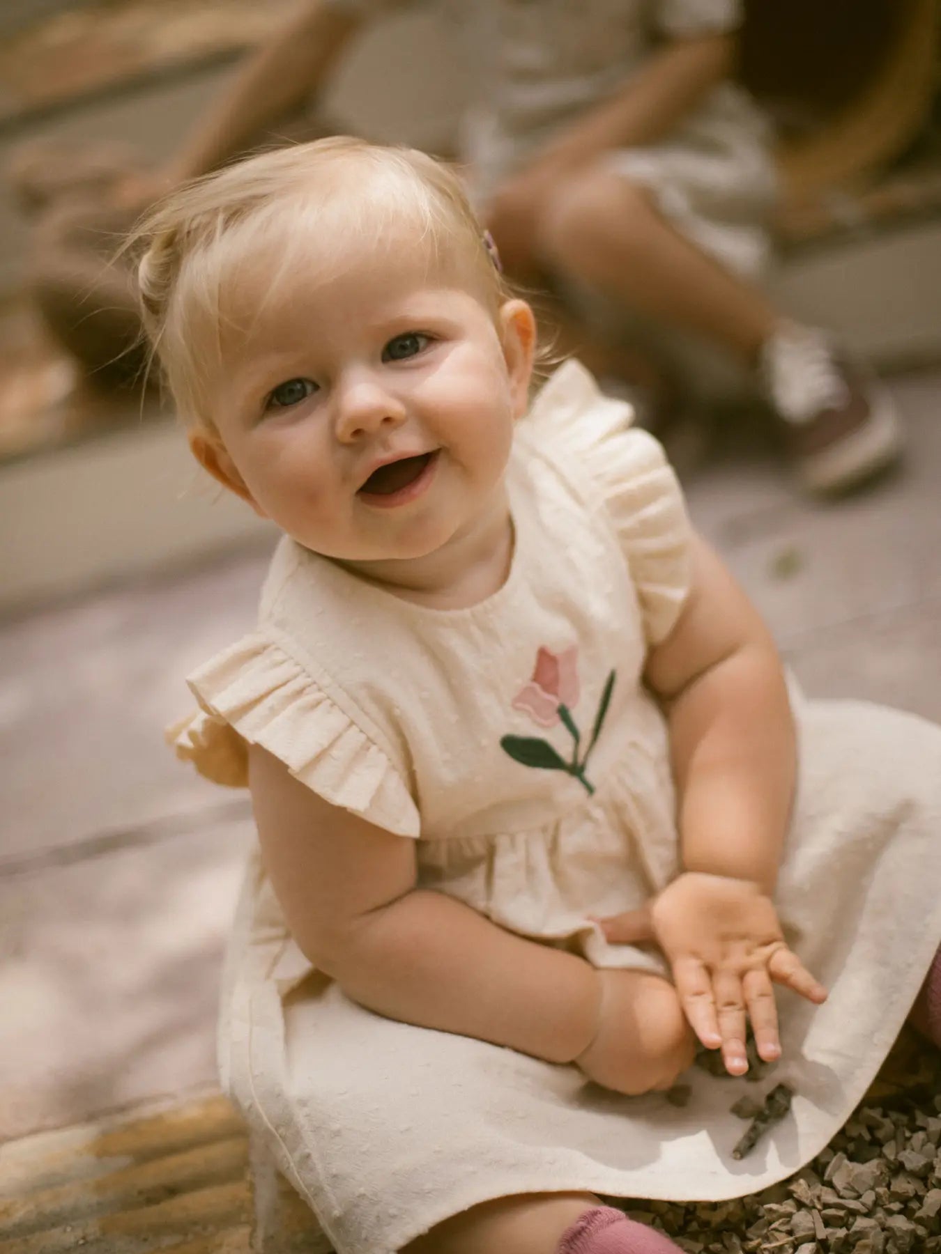Flower Dress - Cream