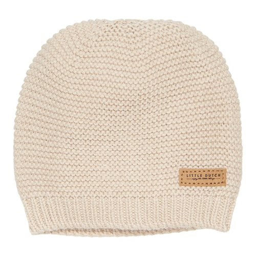 Knitted Baby Cap - Sand