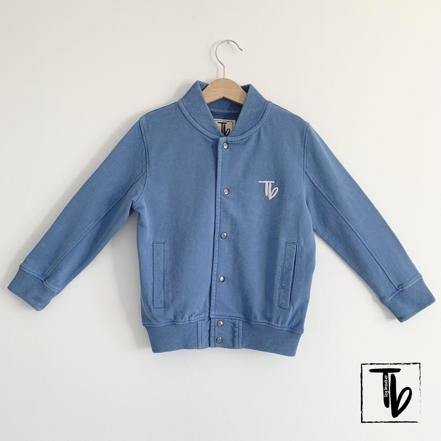 Indigo Wash Bomber Jacket