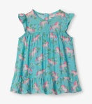 Meadow Pony Baby Flounce Hem Dress