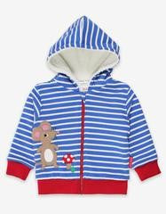Organic Mouse and Mushroom Applique Hoodie