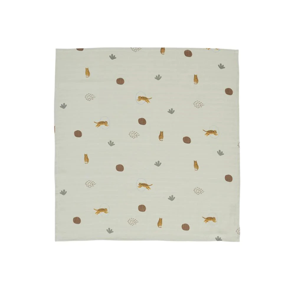 Muslin Square - Tiger - Pack of 3