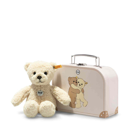 Mila Teddy Bear Vanilla in Suitcase - 21cm