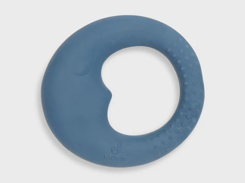 Teething Ring Rubber Moon - Blue