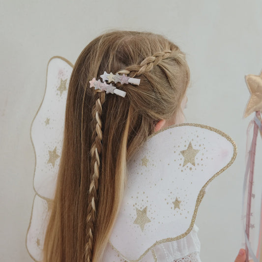Layered Star Clips - Shimmer