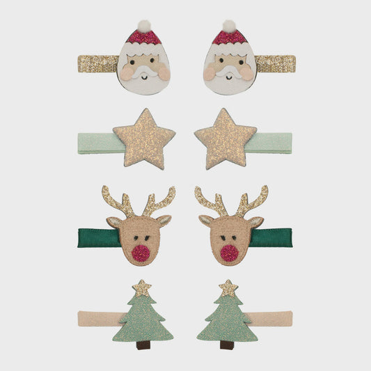 Santa & Rudolph Mini Clips