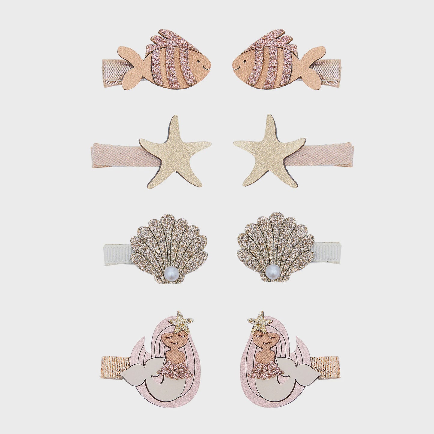 Mermaid Mini Clips - Metallic