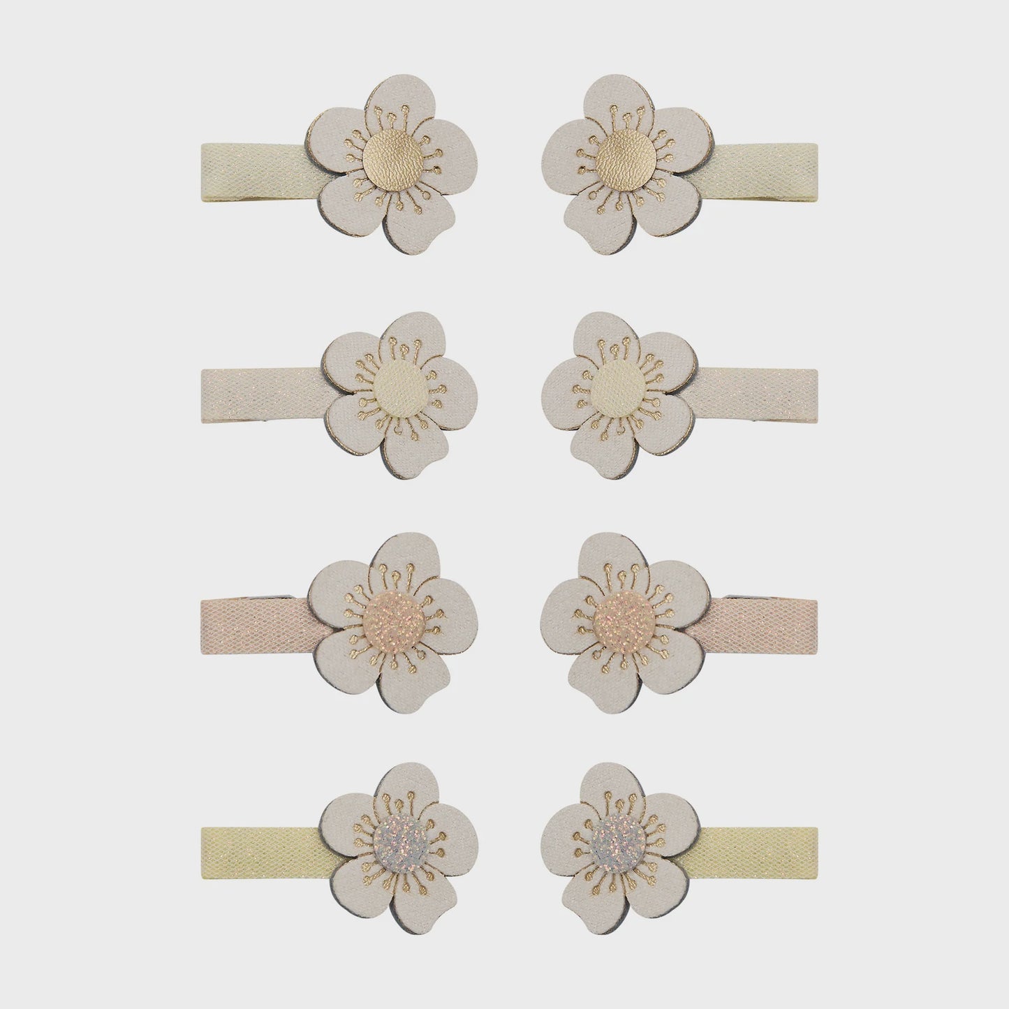 Blossom Mini Clips - Neutral