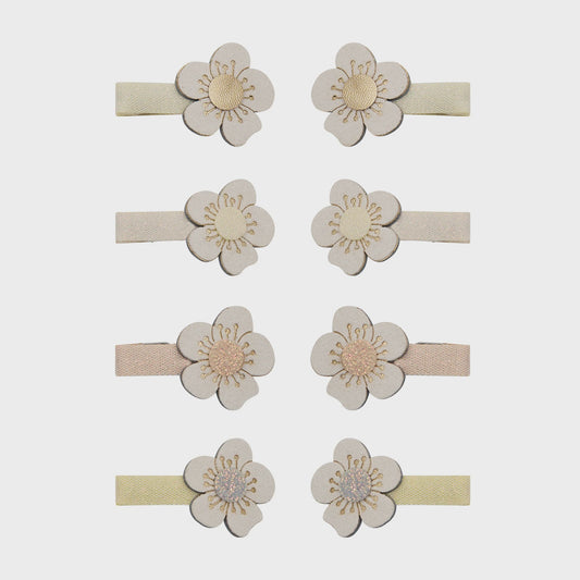 Blossom Mini Clips - Neutral