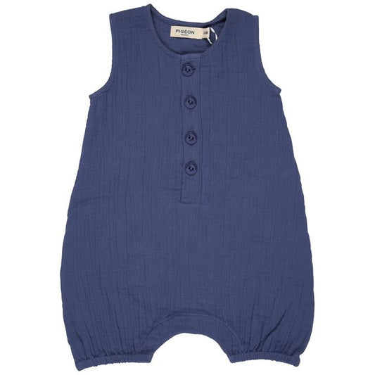 Baby All in One (Muslin) -Indigo Blue