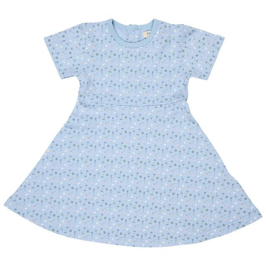 Summer Skater Dress Flowers Blue