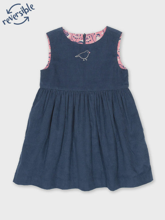 Garden Birds Dress (GOTS)