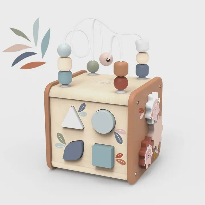 5 in 1 Wooden Activity Cube FSC