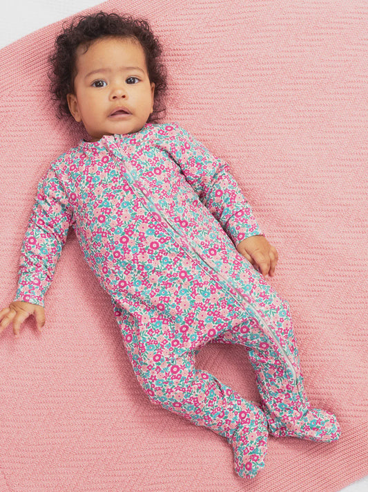 Ditsy Tales Sleepsuit (GOTS)