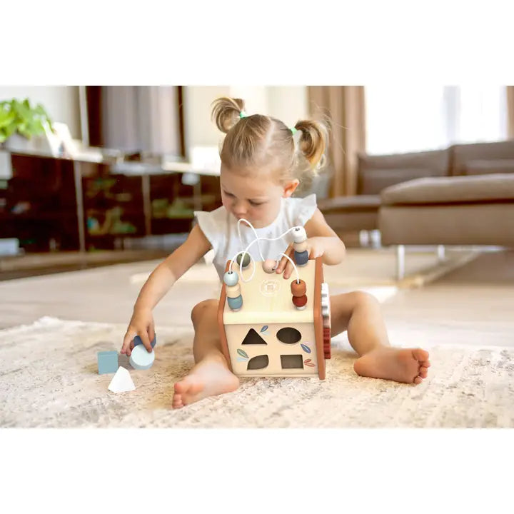 5 in 1 Wooden Activity Cube FSC