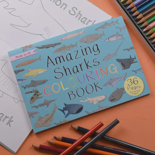 Amazing Sharks Colouring Book