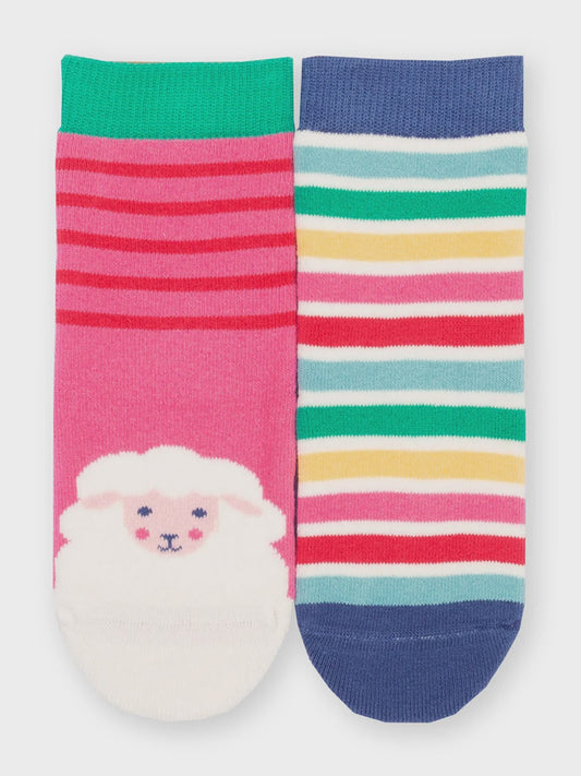 Baa Baa Grippy Socks - Pink